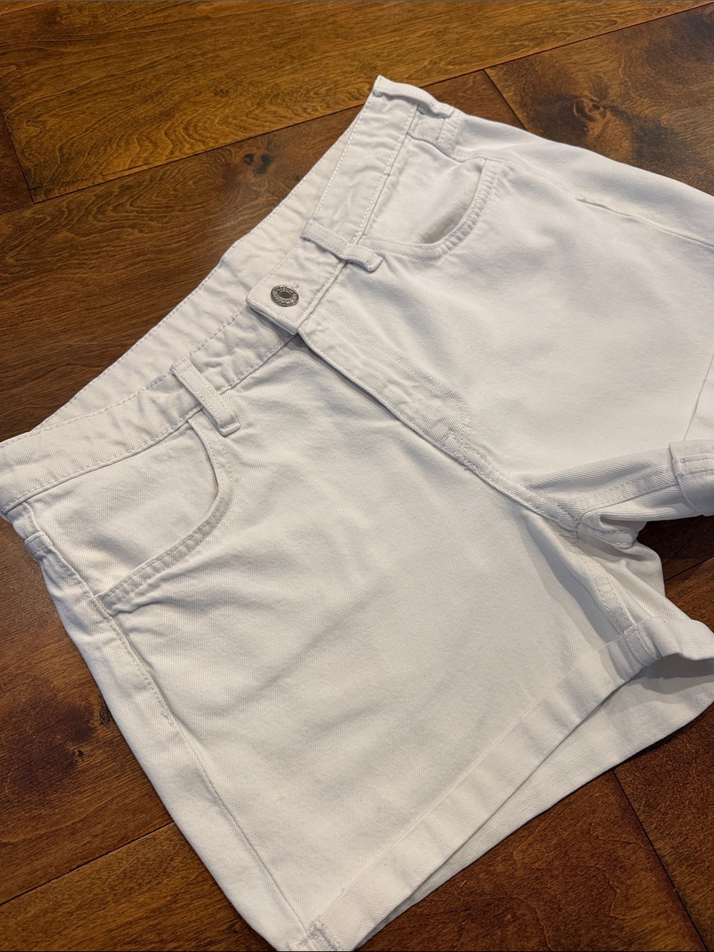 Women’s White Denim Shorts